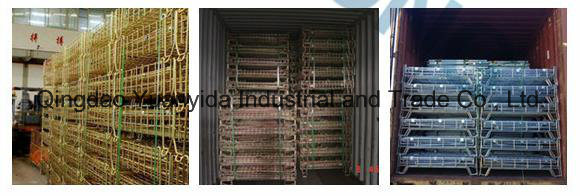 Warehouse Zinc Plated Storage and Logistic Metal Pallet Containers