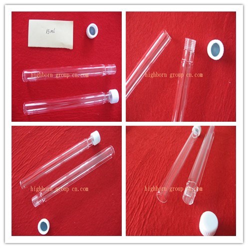 Glass Test Tubes with Closed Top Cap
