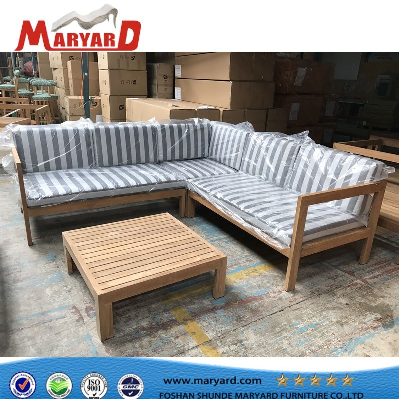 High Quality Wooden Sofa Set Designs Teak Outdoor Sofa