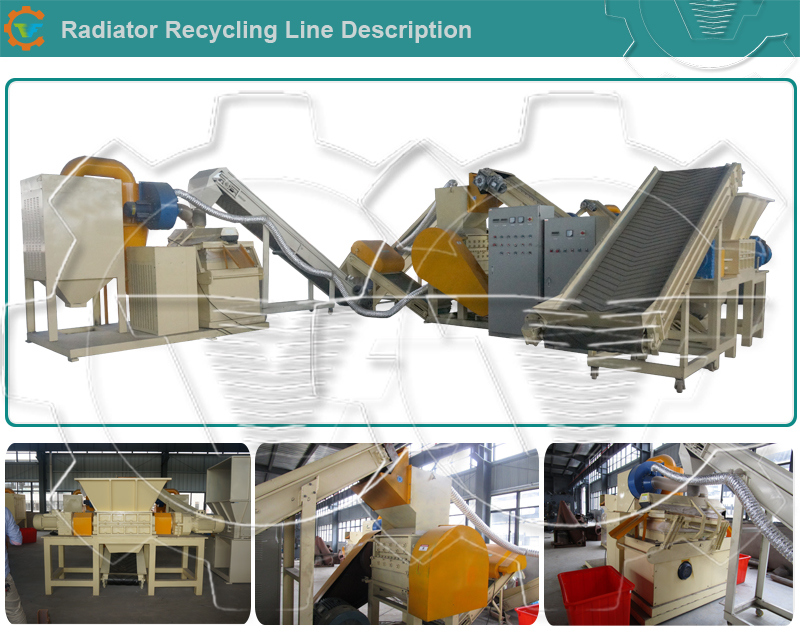 Straight and Compressed Waste Radiator Recycling Plant