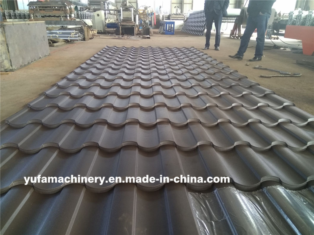 Galvanized Steel Glazed Tile Roof Sheet Roll Forming Machine