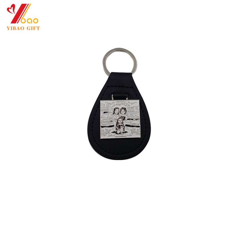 2018 Hot Sale High Quality Leather Keychain for Advertising Gifts (YB-K-027)