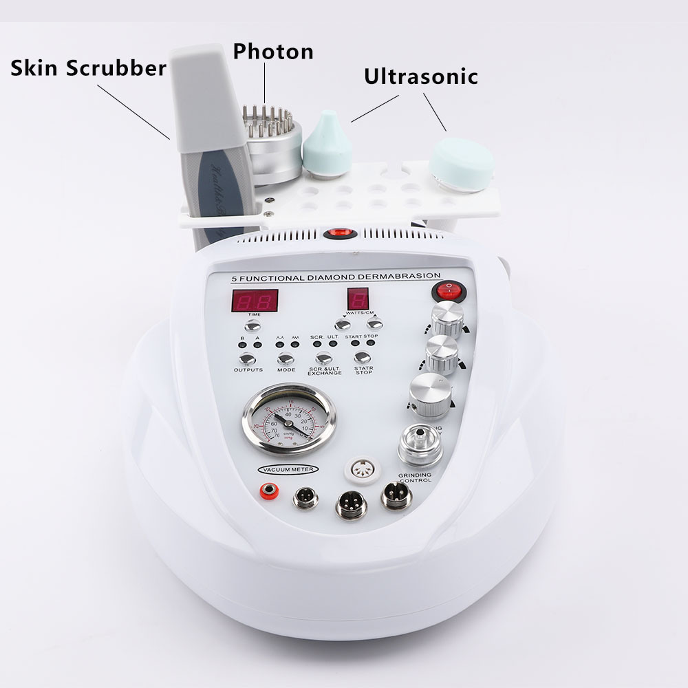 Electric Skin Scrubber Ultrasonic Machine to Machine Remove Blackheads