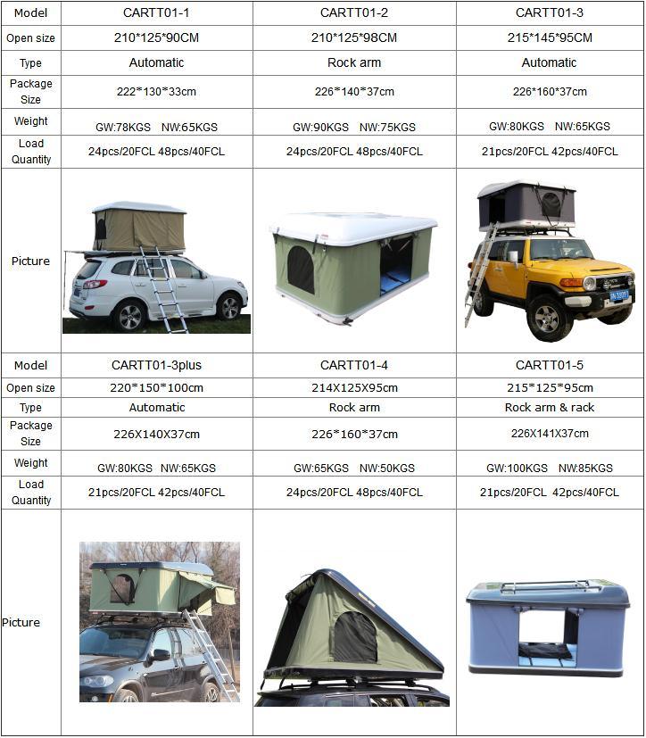 Wholesale Aluminum Roof Top Tent Outdoor Pop up Camping Tents