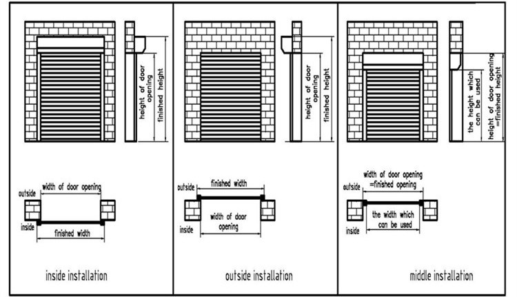 Top Quality Automatic Exterior Aluminium Security Roller Shutter Door