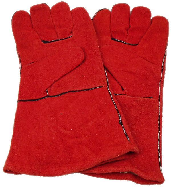 Cold Protection Warm Work Welding Leather Gloves High Wear Resistance