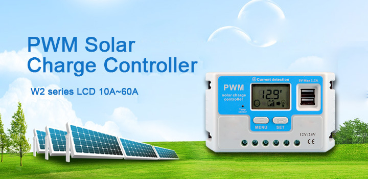 60AMP PWM 12V 24V Auto Intelligent Solar Panel Battery Regulator Solar Charge Controller with Temperature Compensation