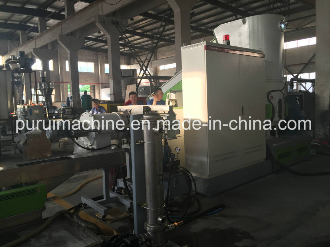 Single Screw PP Film Plastic Granulator with Hot Cutting System