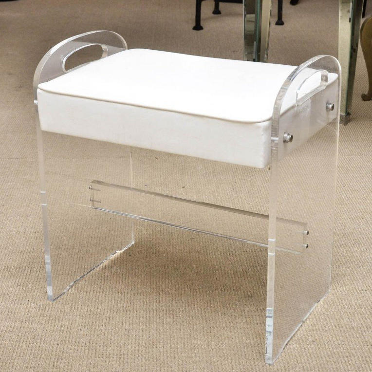 Transparent Chair Commercial Furniture Waterproof Luxury Transparent Acrylic Bar Stools