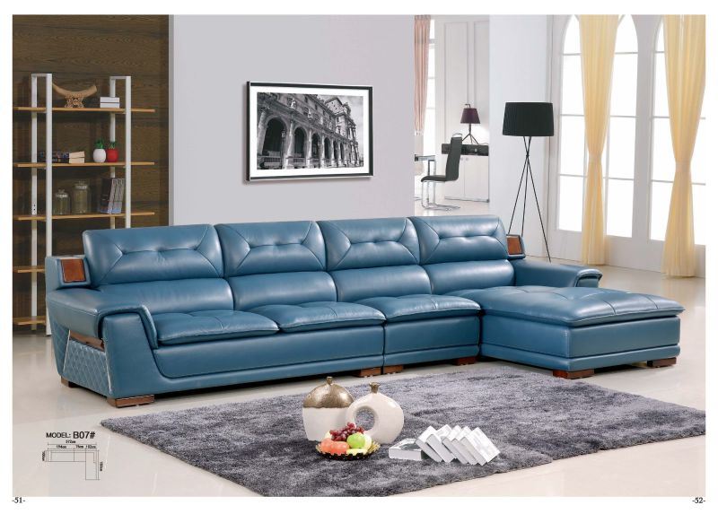 L Shape Corner Leather Sofa (B07)