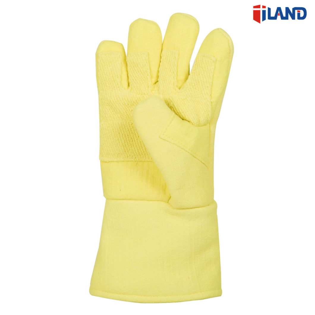 500Â° C Heat Resistant Glove Aramid Fabric 5 Fingers Safety Industrial Work & Labor Gloves Reinforced Palm