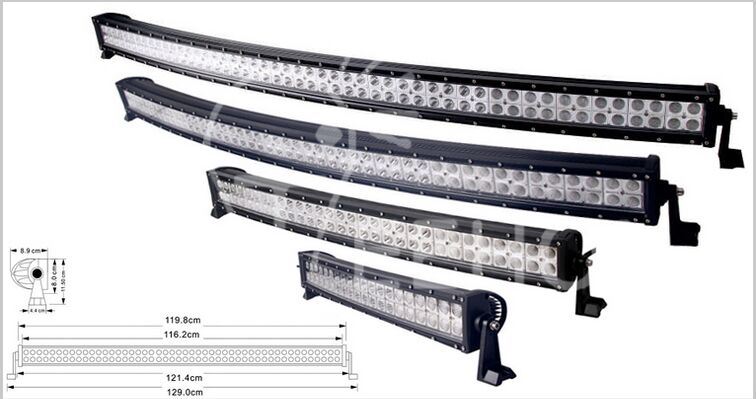 40inch 400W Dual Rows Curved Osram LED Offroad Light Bar