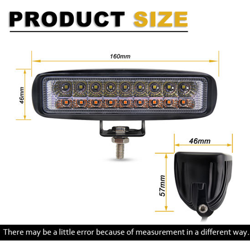 Multi-Functional LED Driving Work Lights 60W LED Flash Light