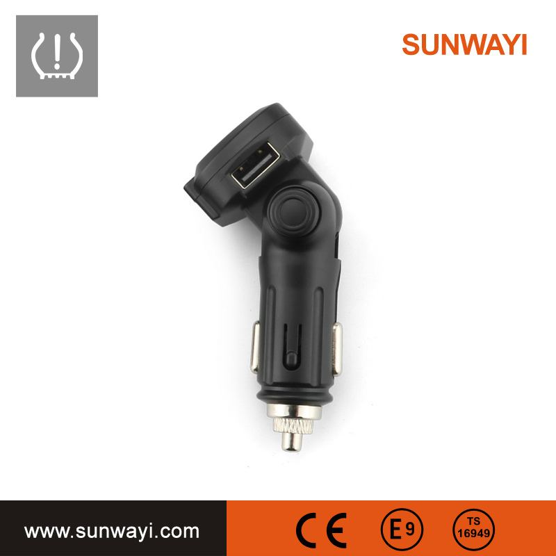 Hot Sale Cigarette Lighter TPMS Tire Pressure Monitor System with Internal and External Sensors