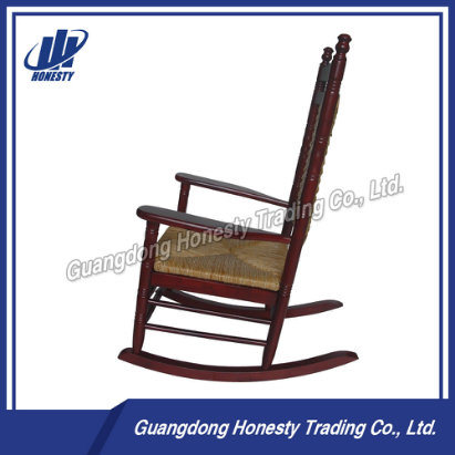 Cy2272 Wood Rocking Chair with Rattan