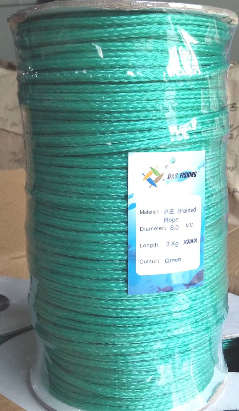PE Braided Rope Green Colour