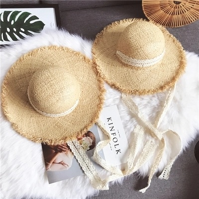 Wholesale Custom Paper Fedora Straw Hat Beach Women