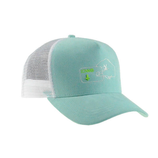 High Quality Fashion Embroidery Hats Green/White Snapback Custom Summer Sport Trucker Cap