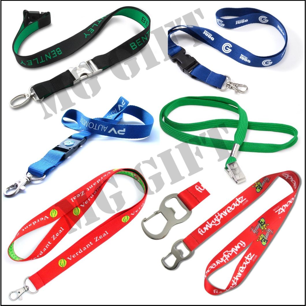 Hot Sales Customized Printed Lanyard Ribbon with Plastic Buckle