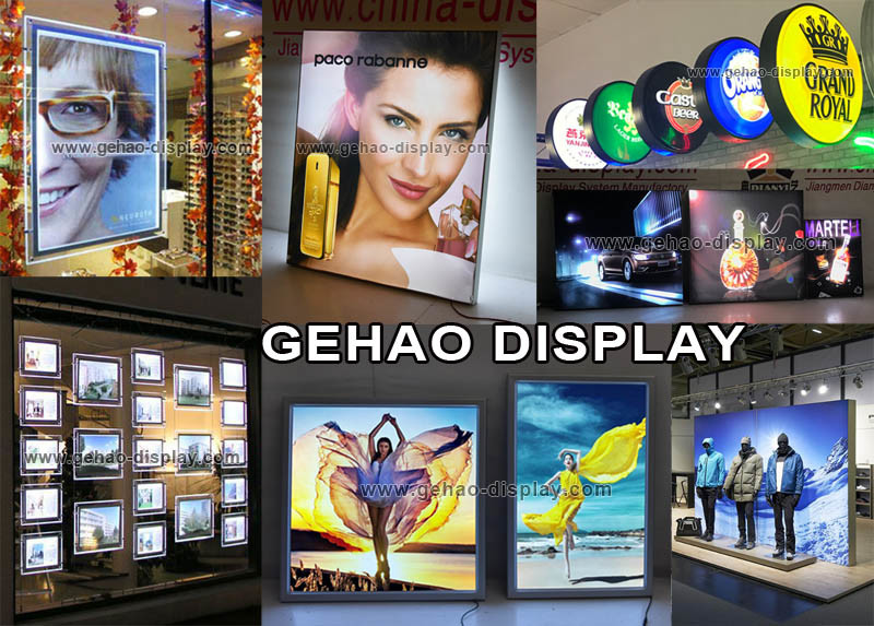 Aluminum Snap Frame Acrylic Panel Advertising Slim LED Light Box