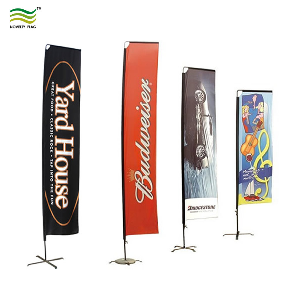 Outdoor Single Double Sided Print Teardrop Flags and Beach Feather Flag