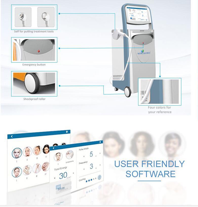 Effective Diode Laser Hair Removal Combined with 755mm 808mm 1064mm