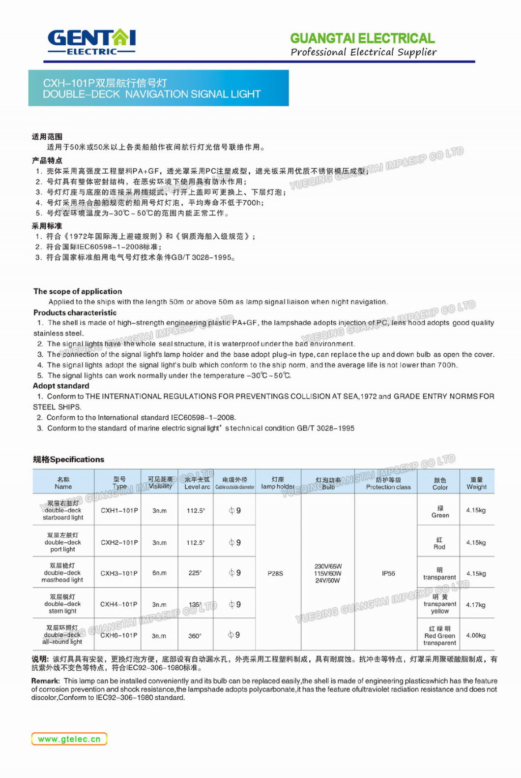 High Quality Navigation Signal Doubel-Deck Full-Round Light