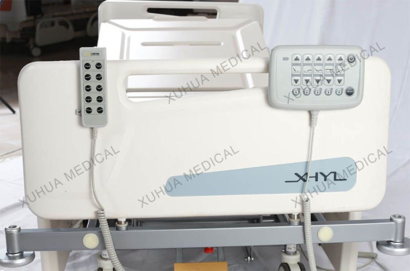 Ce Approved Motorized Five Functions Electric Hospital ICU Bed