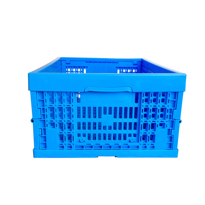 600 X 400mm Collapsible Fruits Storage Distribution Plastic Crates Recycled