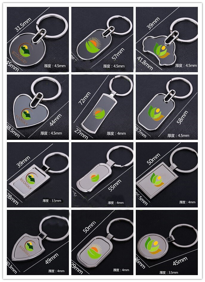 Hot Sell Sublimation Metal Blank Keychain for Promotional Gift