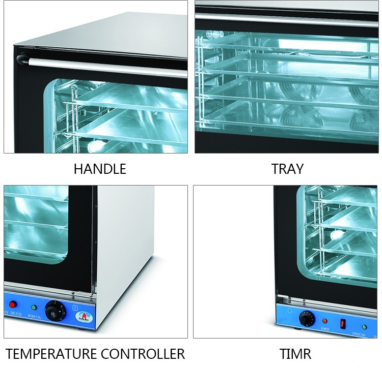 Electric Convection Oven with Steam (HEO-8M-B)