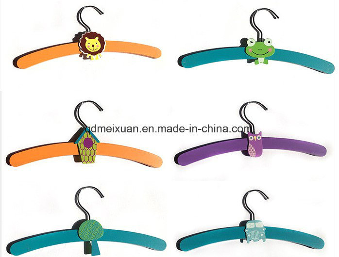 South Korea Hangers Pants Wearing Cute Animal Cartoon Wooden Hangers Children Hang Hanger Pet Baby Children's Clothing Store (M-X3562)