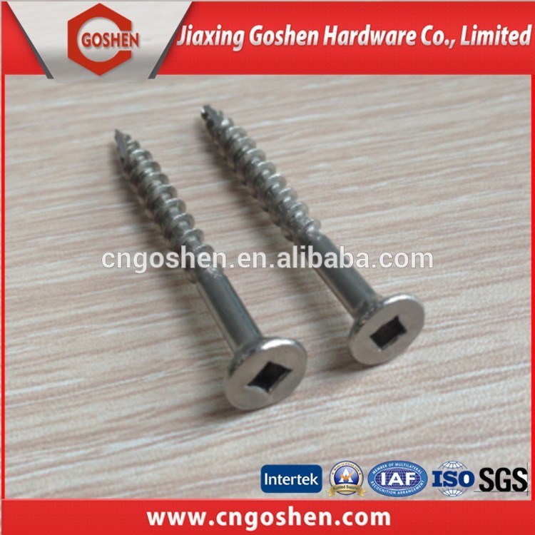 Stainless Steel Countersunk Square Drive Deck Screw/Wood Screw
