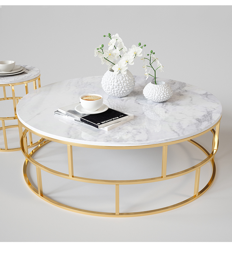 Modern Customized Marble Round Coffee Table