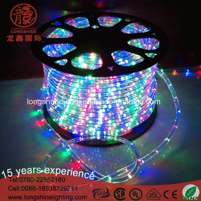 Indoor and Outdoor High Quality LED Round Two Wire Rope Light for Decoration Lighting