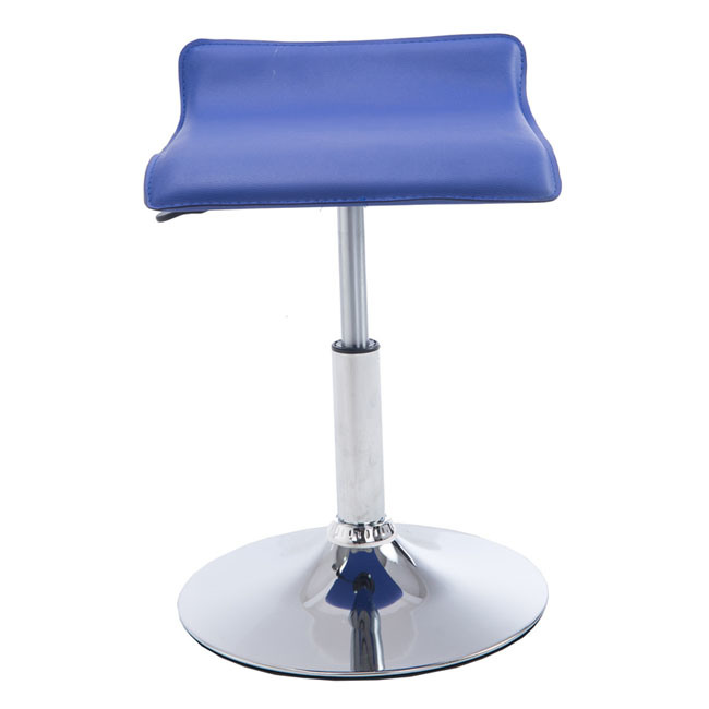 Modern Lift Adjustable Bar Stools Leather Cushion Chair Blue