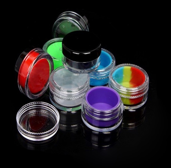 Acrylic Hash Container Jars with Silicone Insert