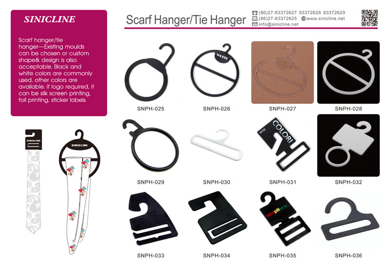 Sinicline 2018 New Arrival Fashion Custom Logo Cardboard Hanger for Scarves