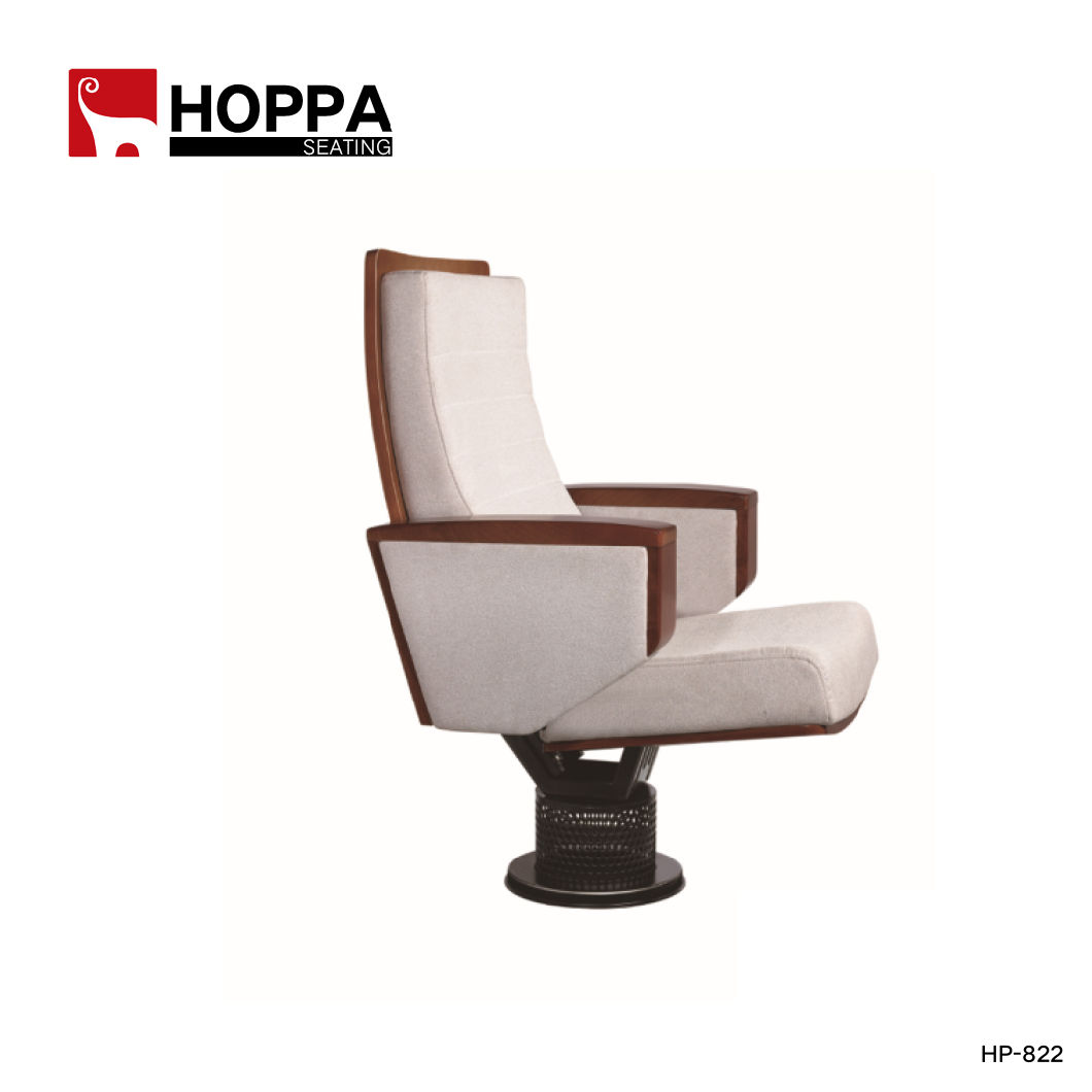 Luxury Theater Opera Public Auditorium Conference Hall Chair with Writing Pad and Armrest