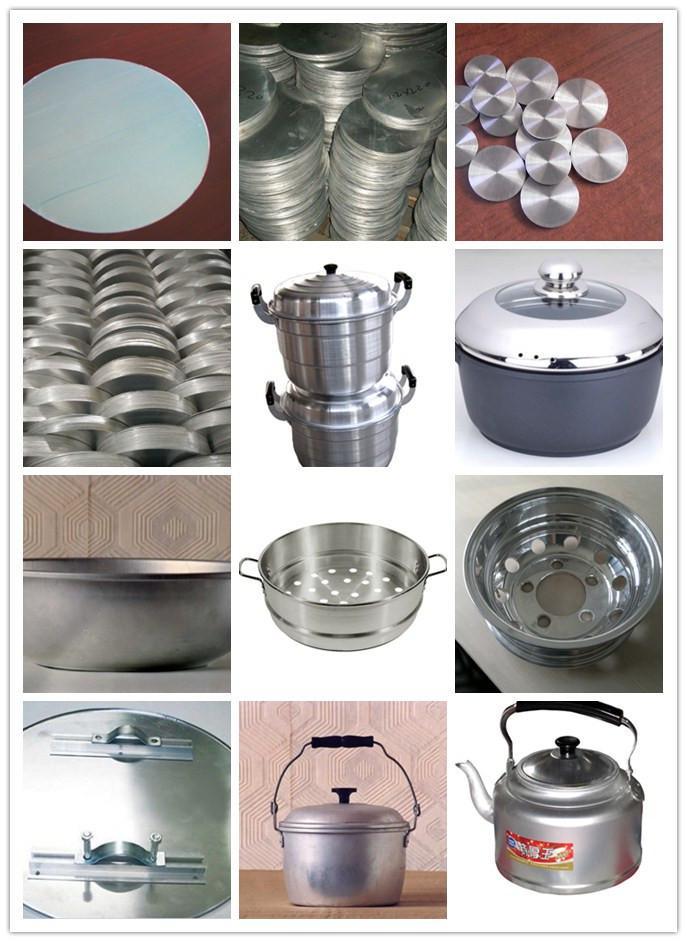 0.36~8mm High Quality Aluminum Circle Cookware 1050 For Kitchenware /aluminum Disc/aluminium Round Sheet