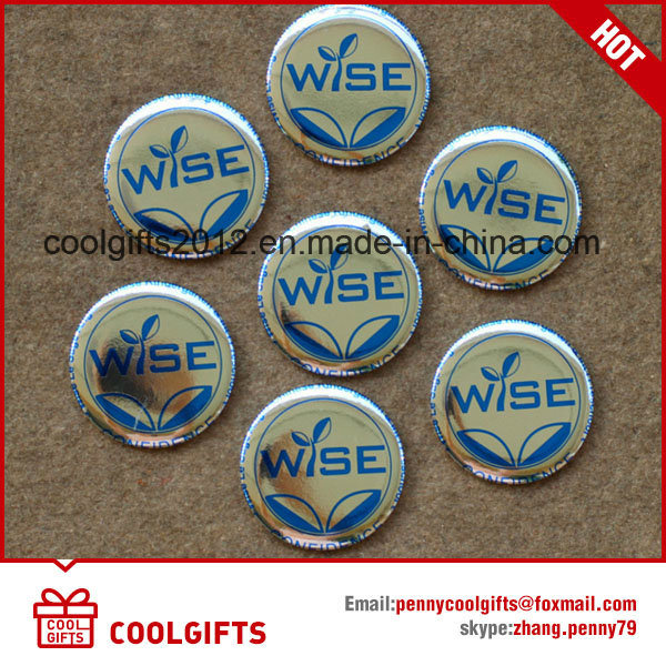 Personalized Button Tin Magnet Badges with Custom Logo