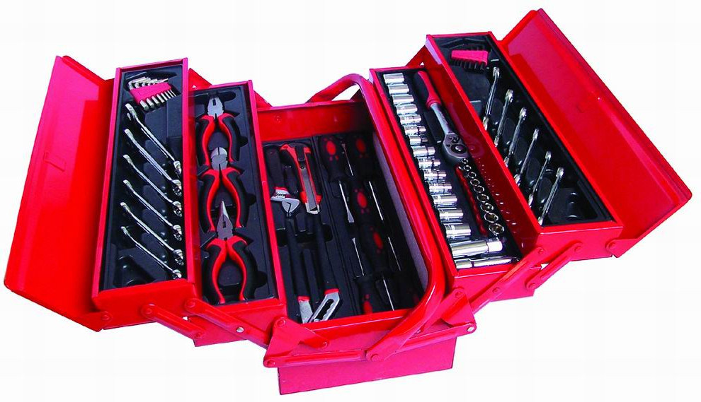 Hot Selling-91PC Hand Tool Kit in Metail Case (FY1091A)