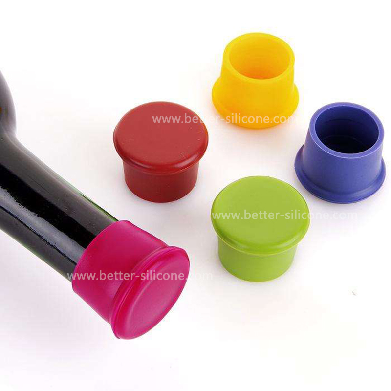 Customized Glass Wine Bottle Food Grade Silicone Rubber Plug Stoppers