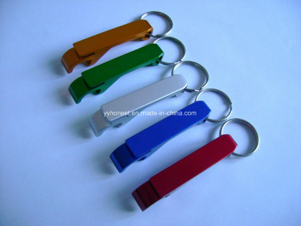 2017 Hot Selling Promotional Aluminum Bottle Opener Keychain