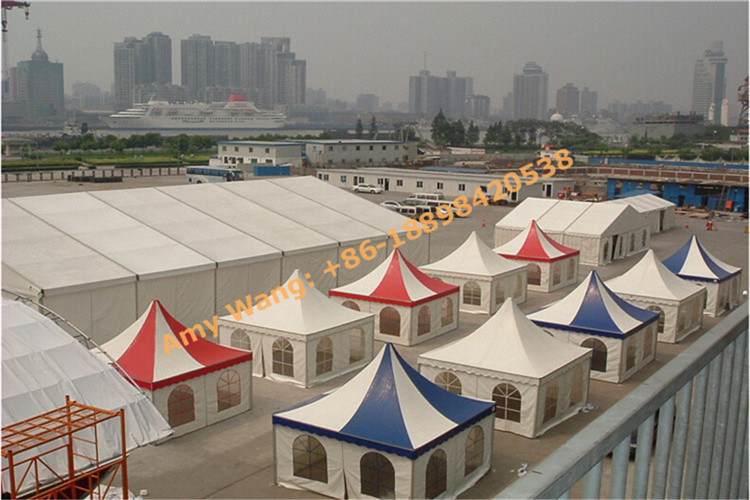 Luxury Outdoor Marquee PVC Gazebo Pagoda Tent with Accessories