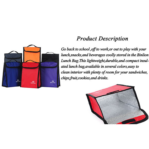 Colorful Velcro Lunch Pack/ Lunch Cooler/ Cooler Tote Bag