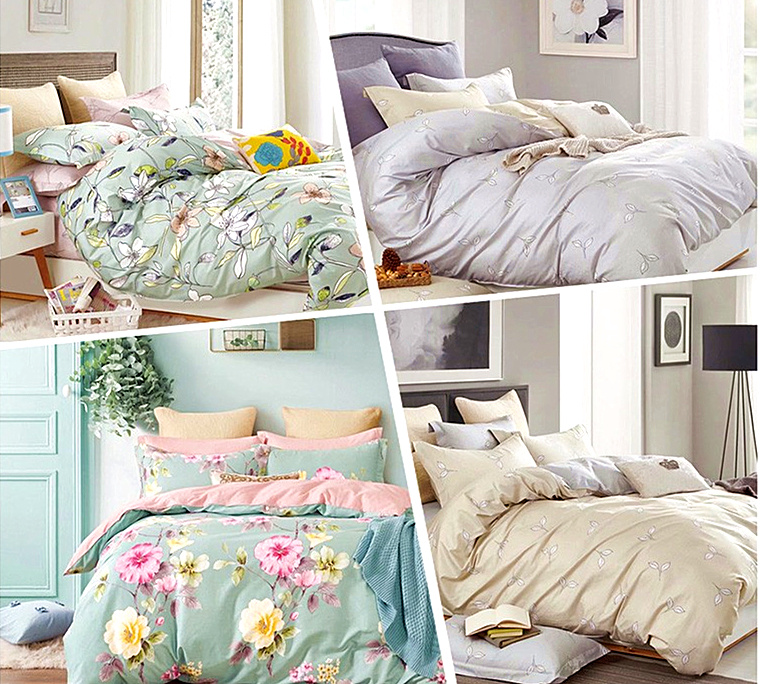 Cotton 3PCS Duvet Cover and Shams Bedding Set, Comforter Cover, Bed Linen
