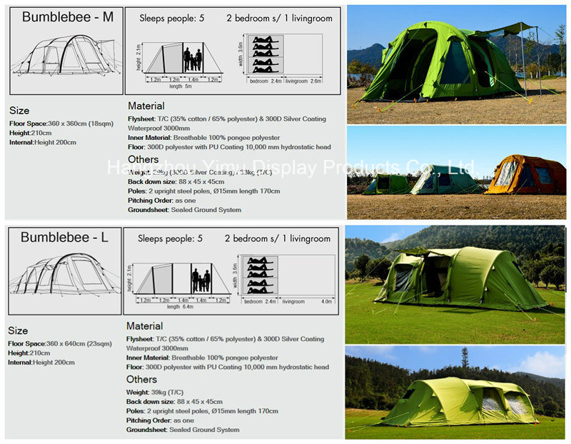 2016 Hot Selling Inflatable Tent Automatic Camping Tent