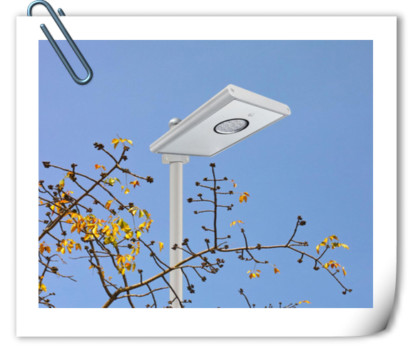 8W PIR Sensor Integrated LED Solar Garden Light