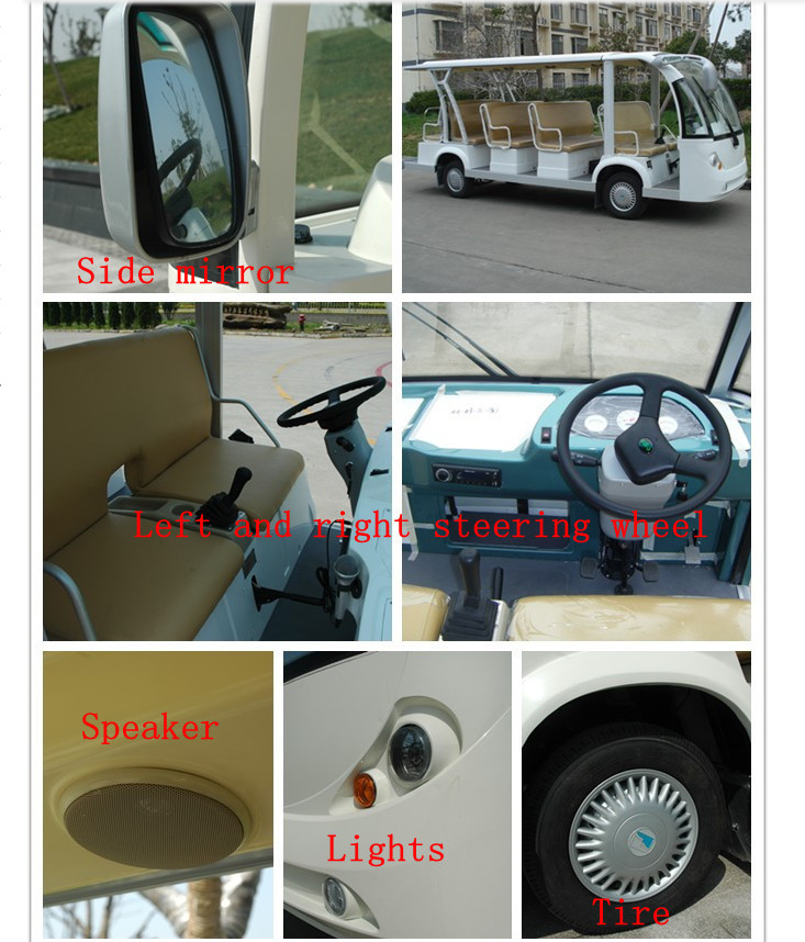 14 Seats Electric Bus, Shuttle Bus, Electri Car, Sightseeing Bus, Battery Powered Tourist Bus